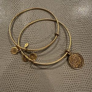 Alex and Ani Gold Bangles “My other half”